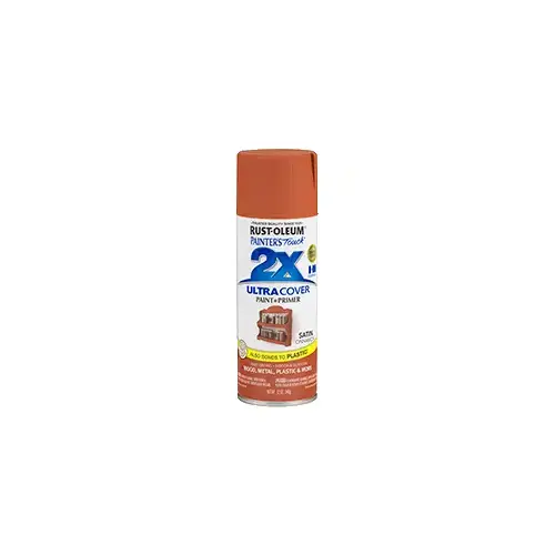 PAINTER'S Touch Satin Spray Paint, Satin, Cinnamon, 12 oz, Aerosol Can PAINTER'S Touch Satin Spray Paint, Satin, Cinnamon, 12 oz, Aerosol Can