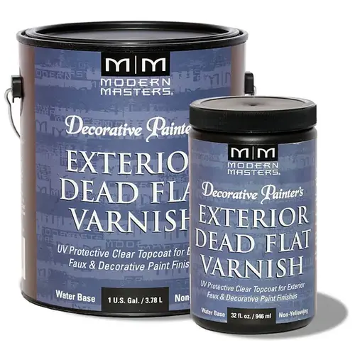 Dead Flat Varnish Semi-Gloss Clear Water-Based 1 gal Clear