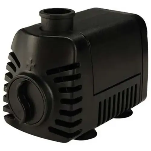 Fountain Pump Plastic 1 HP 150 gph 120 V Black