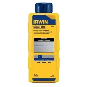 Irwin 64802 Strait-Line Permanent Staining Marking Chalk, 4 oz, Bottle, Red