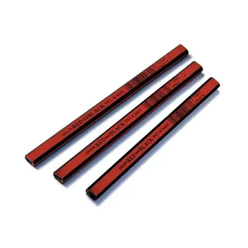 PENCIL CARPENTER 7IN HARD WD - pack of 12
