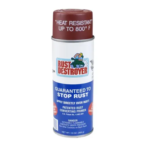 Rust Prevention Paint No Indoor and Outdoor Matte Red Oil-Based Alkyd-Based 13 oz Red