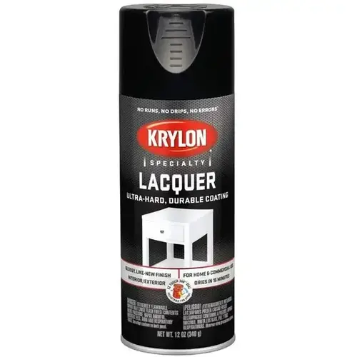 Krylon Lacquer Aerosol Gloss Black Krylon Lacquer Aerosol Gloss Black