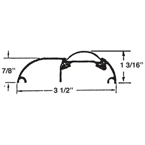 Aluminum Threshold High Saddle For Rugs 36" Aluminum Threshold High Saddle For Rugs 36"