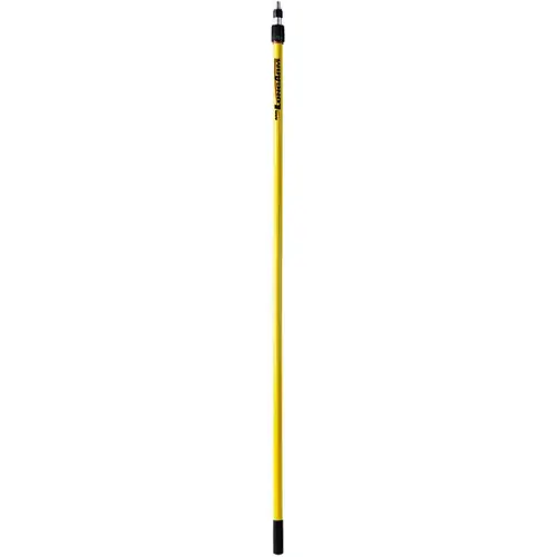 Alumiglass Extension Pole, 1-1/4 in Dia, 6.1 to 11.6 ft L, Aluminum, Fiberglass Handle Yellow