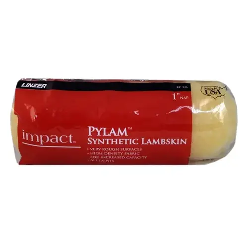 Impact 9 In. x 1 In. Pylam Synthetic Lambskin Roller Cover