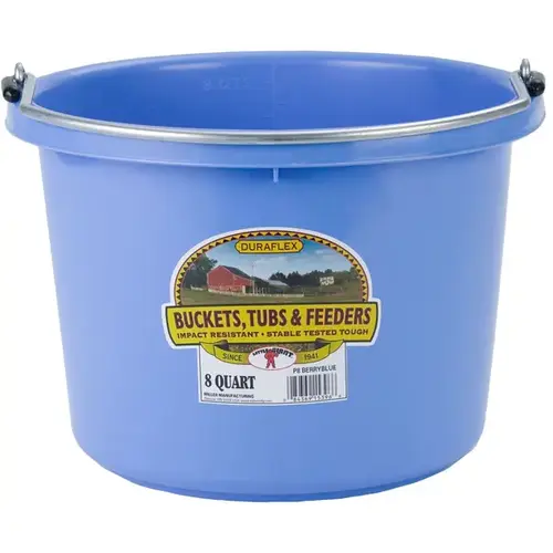 Plastic Bucket 8 Qt - Berry Blue Plastic Bucket 8 Qt - Berry Blue