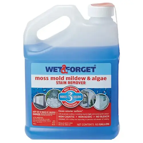 Stain Remover, 0.5 gal, Liquid, Slight Almond, Blue - pack of 6