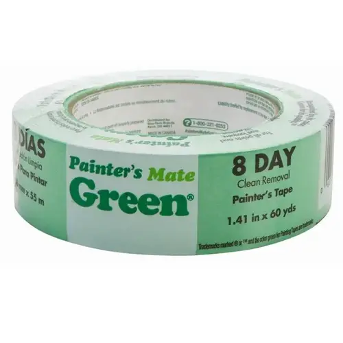 Masking Tape 1.41" W X 60 yd L Green Medium Strength Green Masking Tape 1.41" W X 60 yd L Green Medium Strength Green