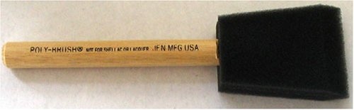 Jen 2IN POLY FOAM BRUSH Poly-Brush Paint Brush, 2 in W Brush, Wood Handle