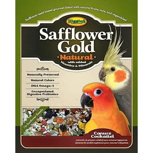 Safflower Gold Conure & Cockatiel Food - 25 lbs. Bag Safflower Gold Conure & Cockatiel Food - 25 lbs. Bag