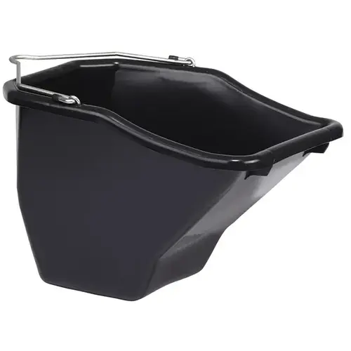Better Bucket Flat-Back Plastic 10-Quart Black