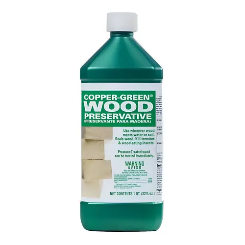 Copper Green 10% Naphthenate Wood Preservative - Quart