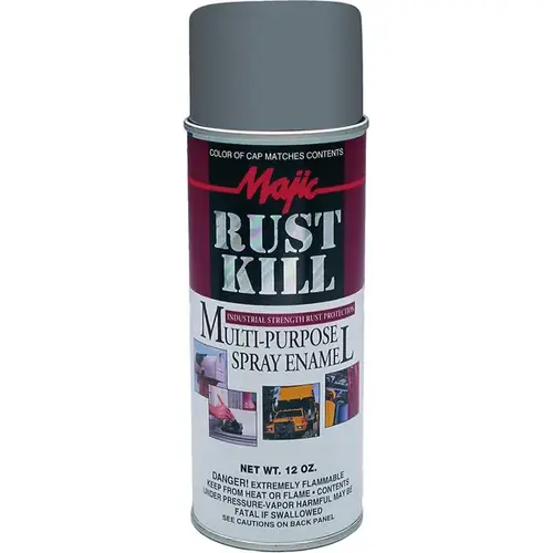 Rust Kill Multi-Purpose Spray Enamel - Battleship Gray