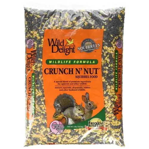 Wild Delight Crunch N' Nut Squirrel Food, 8 lb Poly Bag