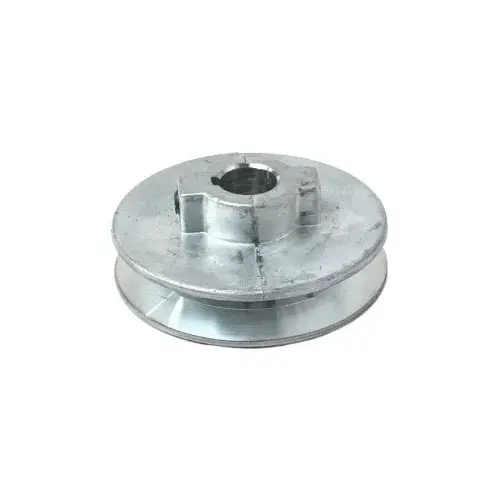-1/2 V-Groove Pulley, 1/2 in Bore, 3 in OD, 2-3/4 in Dia Pitch, 1/2 in W x 11/32 in Thick Belt, Zinc -1/2 V-Groove Pulley, 1/2 in Bore, 3 in OD, 2-3/4 in Dia Pitch, 1/2 in W x 11/32 in Thick Belt, Zinc