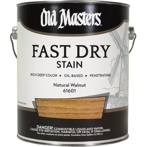 Fast Dry Stain, Natural Walnut, Liquid, 1 gal Fast Dry Stain, Natural Walnut, Liquid, 1 gal