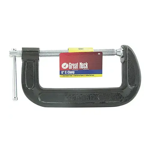 Great Neck 6 inch C-Clamp Black Great Neck 6 inch C-Clamp Black