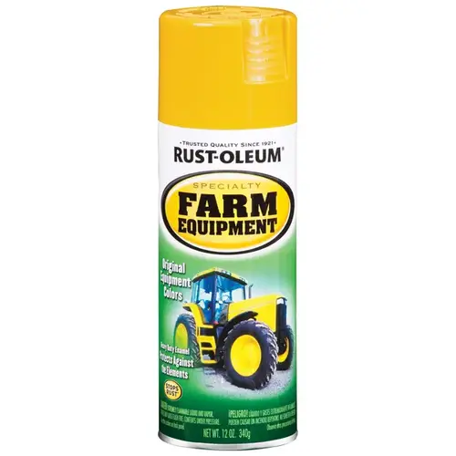 7449830 Farm Equipment Spray Paint, Gloss, Caterpillar Yellow, 12 oz, Aerosol Can