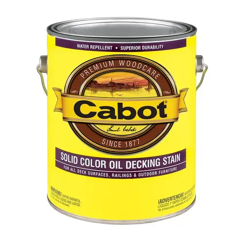 140.000.007 Decking Stain, Opaque, White, Liquid, 1 gal - pack of 4