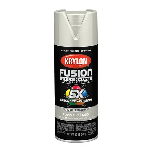 Fusion All-In-One Spray Paint + Primer, Matte River Rock, 12-oz. Fusion All-In-One Spray Paint + Primer, Matte River Rock, 12-oz.