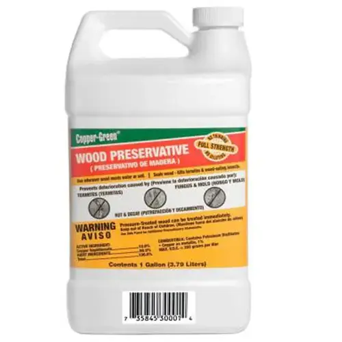 Wood Preservative Flat Green Solvent-Based 1 gal Green