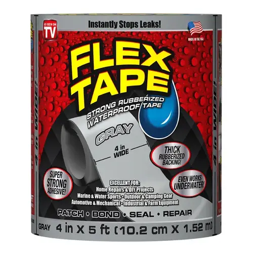 Repair Tape, 5 ft L, 4 in W, Gray Repair Tape, 5 ft L, 4 in W, Gray