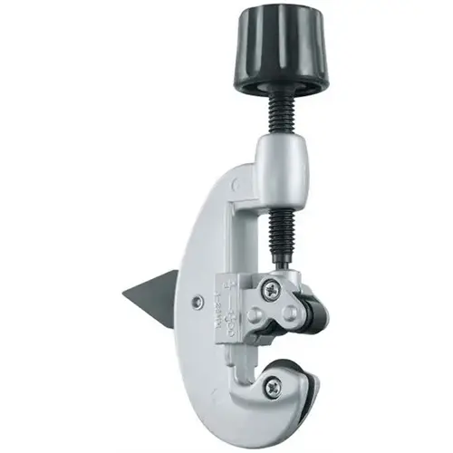 Screw Feed Tubing Cutter, 1/8 to 1-1/8 In. OD Black/Gray Screw Feed Tubing Cutter, 1/8 to 1-1/8 In. OD Black/Gray