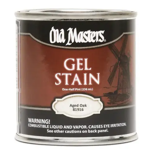 Gel Stain Semi-Transparent Aged Oak Oil-Based Alkyd 0.5 pt Aged Oak Gel Stain Semi-Transparent Aged Oak Oil-Based Alkyd 0.5 pt Aged Oak