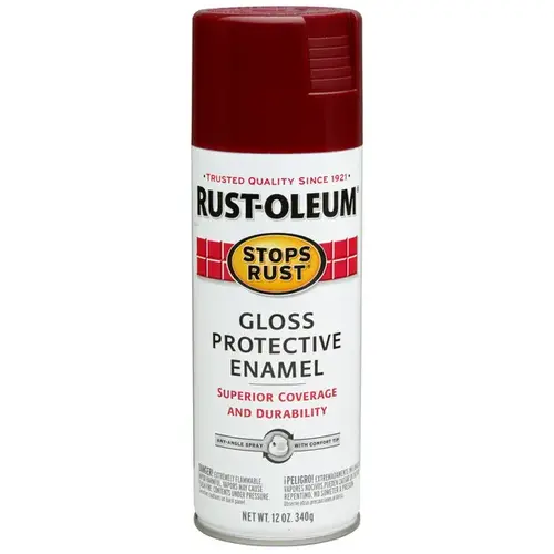 STOPS RUST Protective Enamel Spray Paint, Gloss, Burgundy, 12 oz, Aerosol Can - pack of 6 STOPS RUST Protective Enamel Spray Paint, Gloss, Burgundy, 12 oz, Aerosol Can - pack of 6