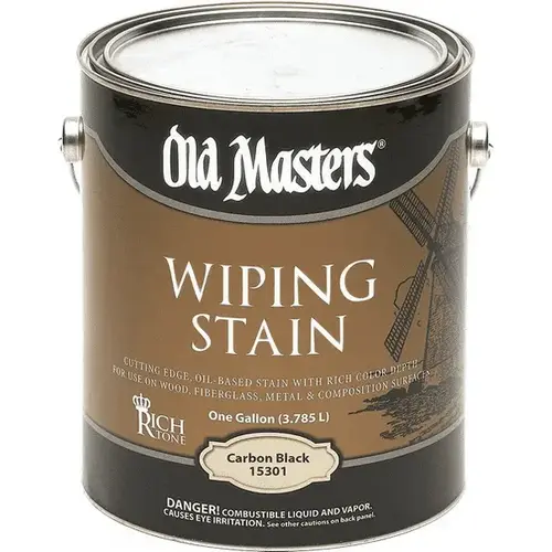 CARBON BLACK RICH TONE WIPING STAIN GAL - pack of 2 CARBON BLACK RICH TONE WIPING STAIN GAL - pack of 2