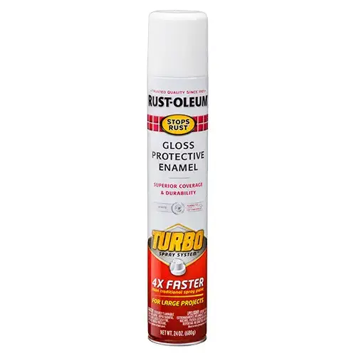 Enamel Spray Paint, Gloss, White, 24 oz, Aerosol Can Enamel Spray Paint, Gloss, White, 24 oz, Aerosol Can