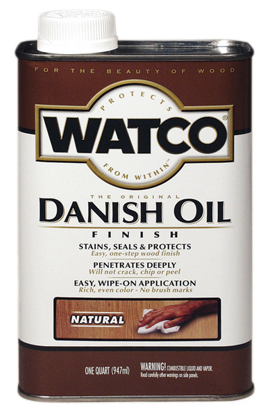Watco A65741 Danish Oil, Natural, Liquid, 1 qt, Can