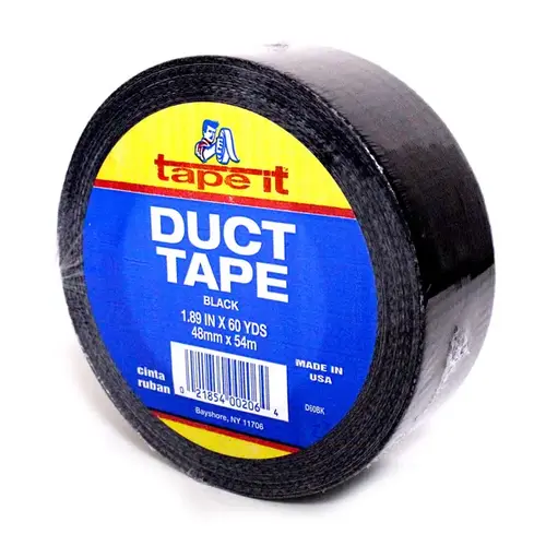 Tape-It Black Cloth Duct Tape - 2" x 60 Yds Tape-It Black Cloth Duct Tape - 2" x 60 Yds