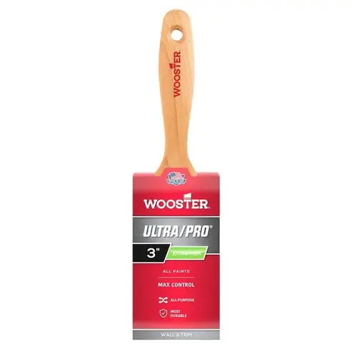 Ultra/Pro Paint Brushes, 3 in W, Nylon Blend, wood handle - pack of 6 Ultra/Pro Paint Brushes, 3 in W, Nylon Blend, wood handle - pack of 6