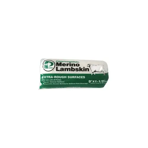 100% Genuine Merino Lambskin Professional Extra-Rough Surface Roller Cover - 9" 100% Genuine Merino Lambskin Professional Extra-Rough Surface Roller Cover - 9"