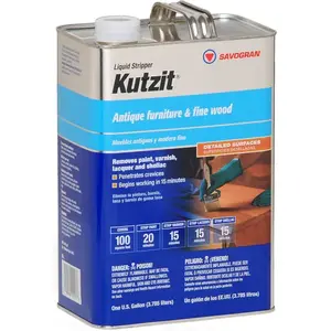Savogran 01243 Kutzit Paint/Varnish Remover, Liquid, Aromatic, Blue, 1 gal