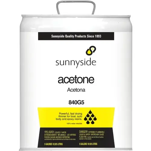 Sunnyside Paint Thinner, Liquid, Pungent, Clear, 5 gal