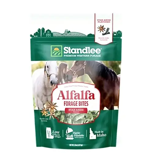 Premium Western Forage Alfalfa Forage Bites, Star Anise Flavored, 5 Lb.
