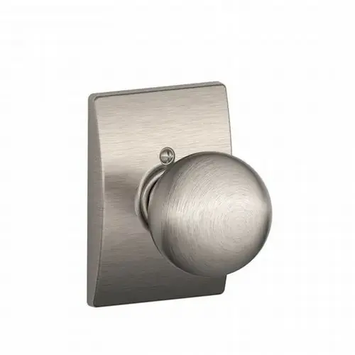 Orbit Knob with Century Rose Half Dummy Satin Nickel Finish Orbit Knob with Century Rose Half Dummy Satin Nickel Finish