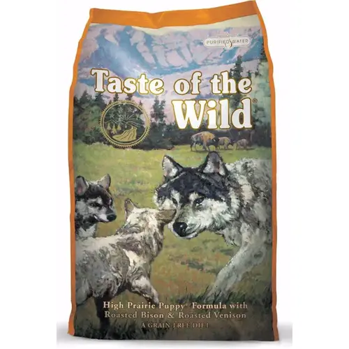 TASTE OF THE WILD HIGH PRAIRIE PUPPY FORMULA DOG FOOD 28/17 - 5 LB - pack of 6 TASTE OF THE WILD HIGH PRAIRIE PUPPY FORMULA DOG FOOD 28/17 - 5 LB - pack of 6