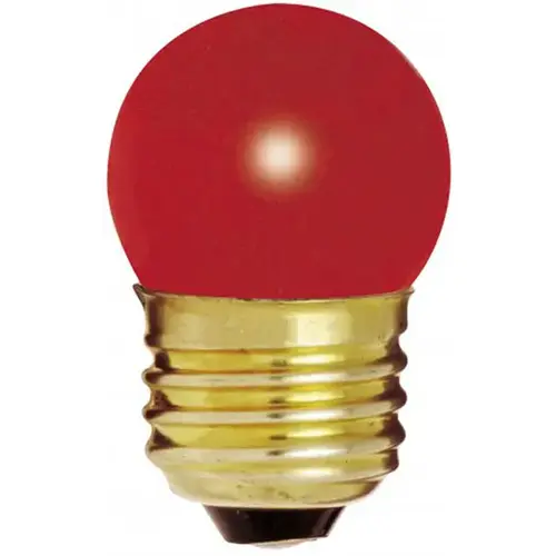 7.5W Red Medium Base S11 Incandescent Light Bulb