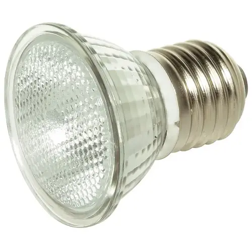 Halogen Flood Light Bulb (Short Neck) with Lens 20-Watt MR16 E26 Clear