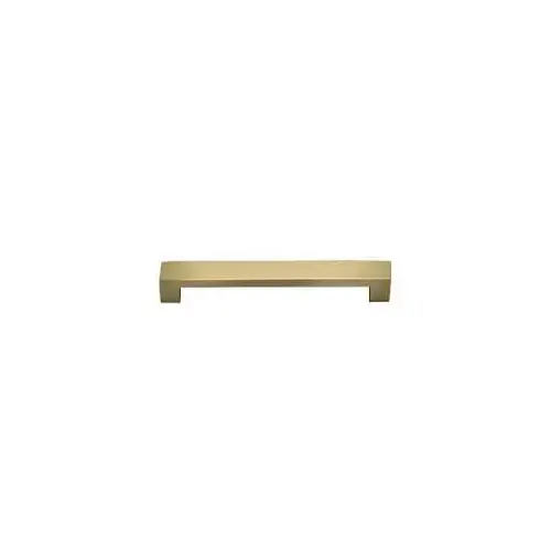 8" Center to Center Square Modern Cabinet Pull Satin Brass Finish