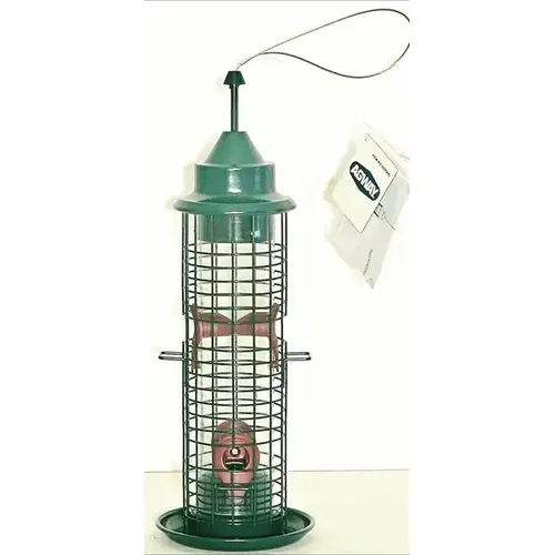 Metal Cage Tube Bird Feeder - Holds 1lb. of seed Metal Cage Tube Bird Feeder - Holds 1lb. of seed
