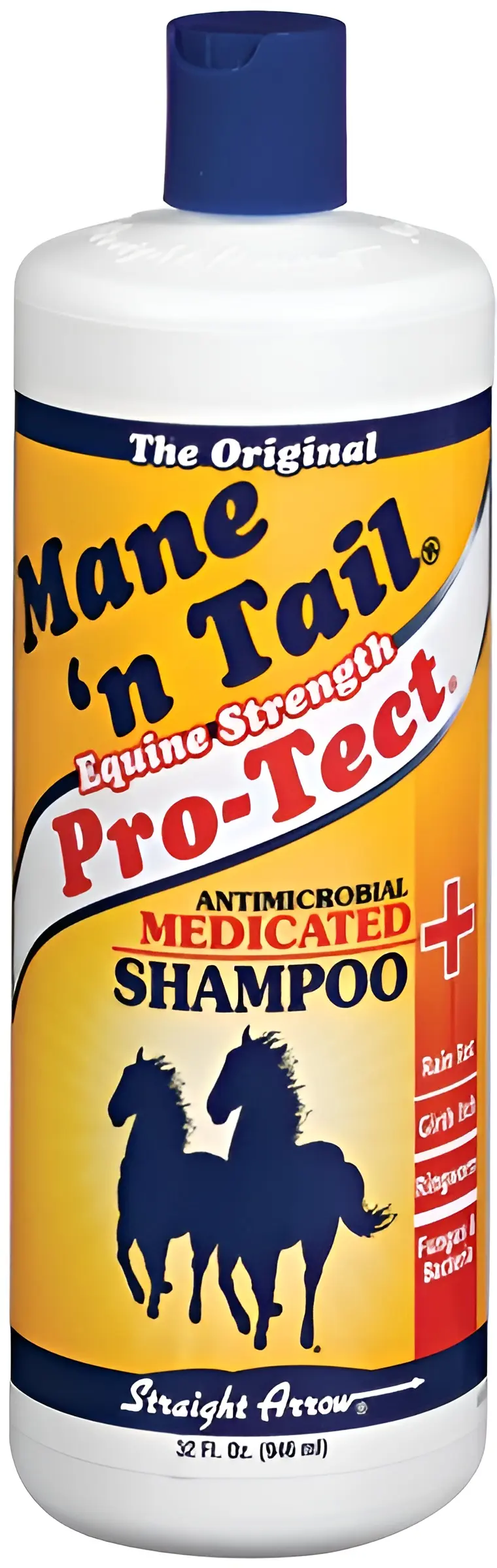 STRAIGHT ARROW PRODUCTS INC Mane n Tail Pro-Tect Antimicrobial Medicated Shampoo for Horses 32-oz 544606