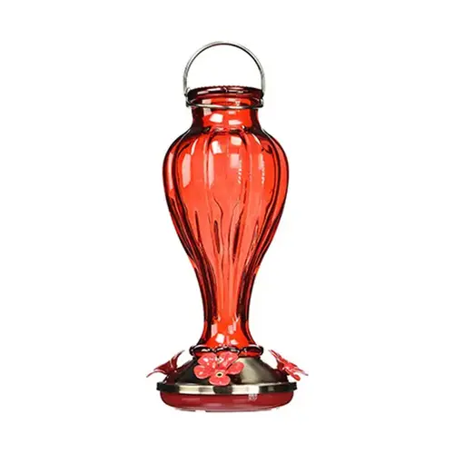 Blossom Hummingbird Feeder, Red, 25-oz.