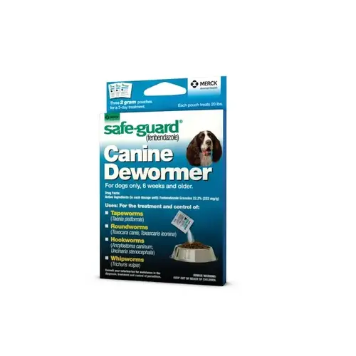 Safe-Guard Canine Dewormer for 20-LB Dogs, 2 GM