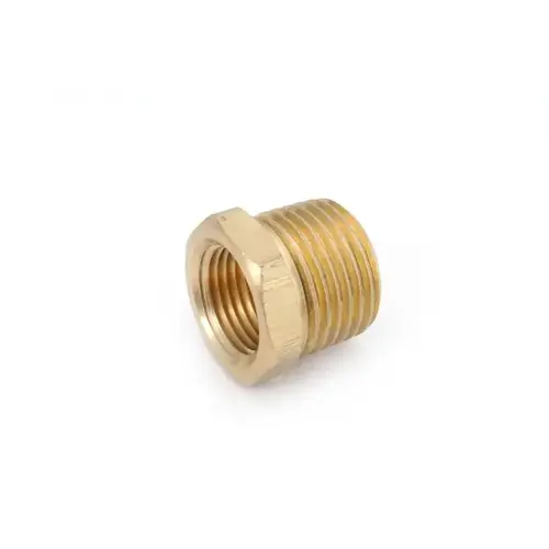 Lead Free 3/8" MIP x 1/4" FIP Brass Hex Bushing
