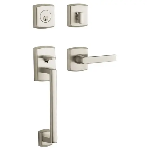 Soho Sectional Right Hand Full Dummy Tubular Handleset Lifetime Satin Nickel Finish Soho Sectional Right Hand Full Dummy Tubular Handleset Lifetime Satin Nickel Finish